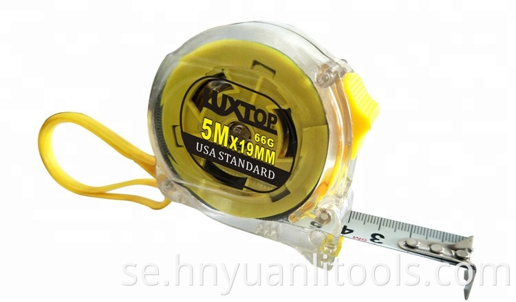 Klar Transparent Case Measuring Tape OEM